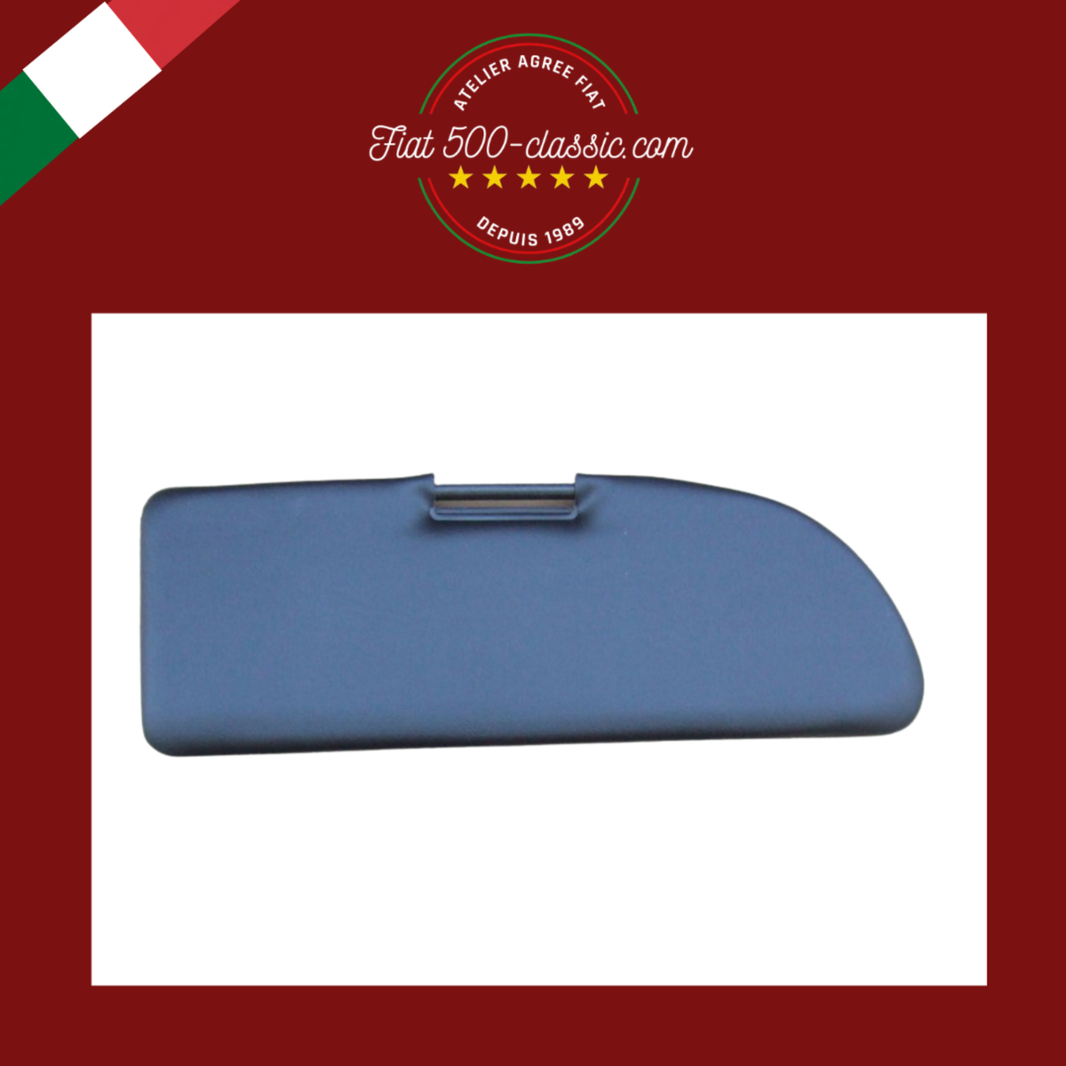 GARNITURE AILETTE PARE-SOLEIL NOIRE FIAT 500