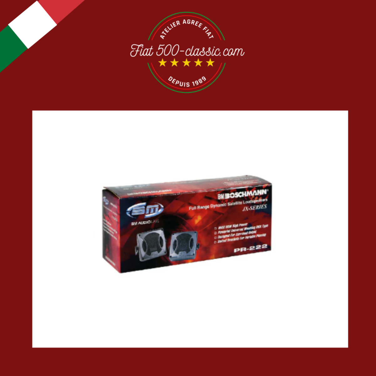 HAUT-PARLEURS ENCEINTES FIAT 500