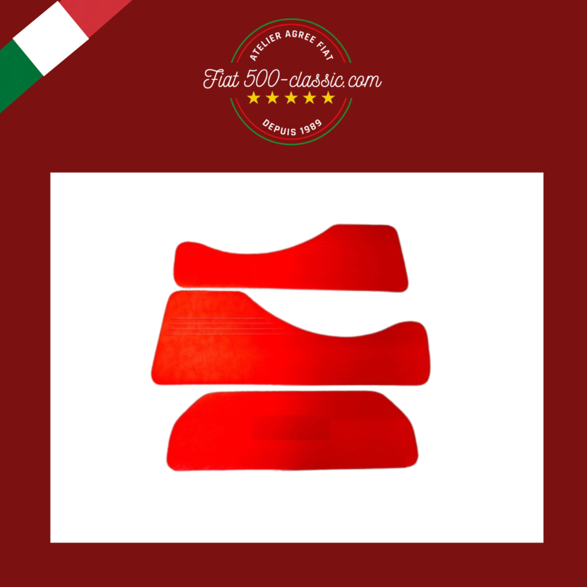 KIT PANNEAUX ARRIÈRE ROUGES FIAT 500 GIARDINIERA