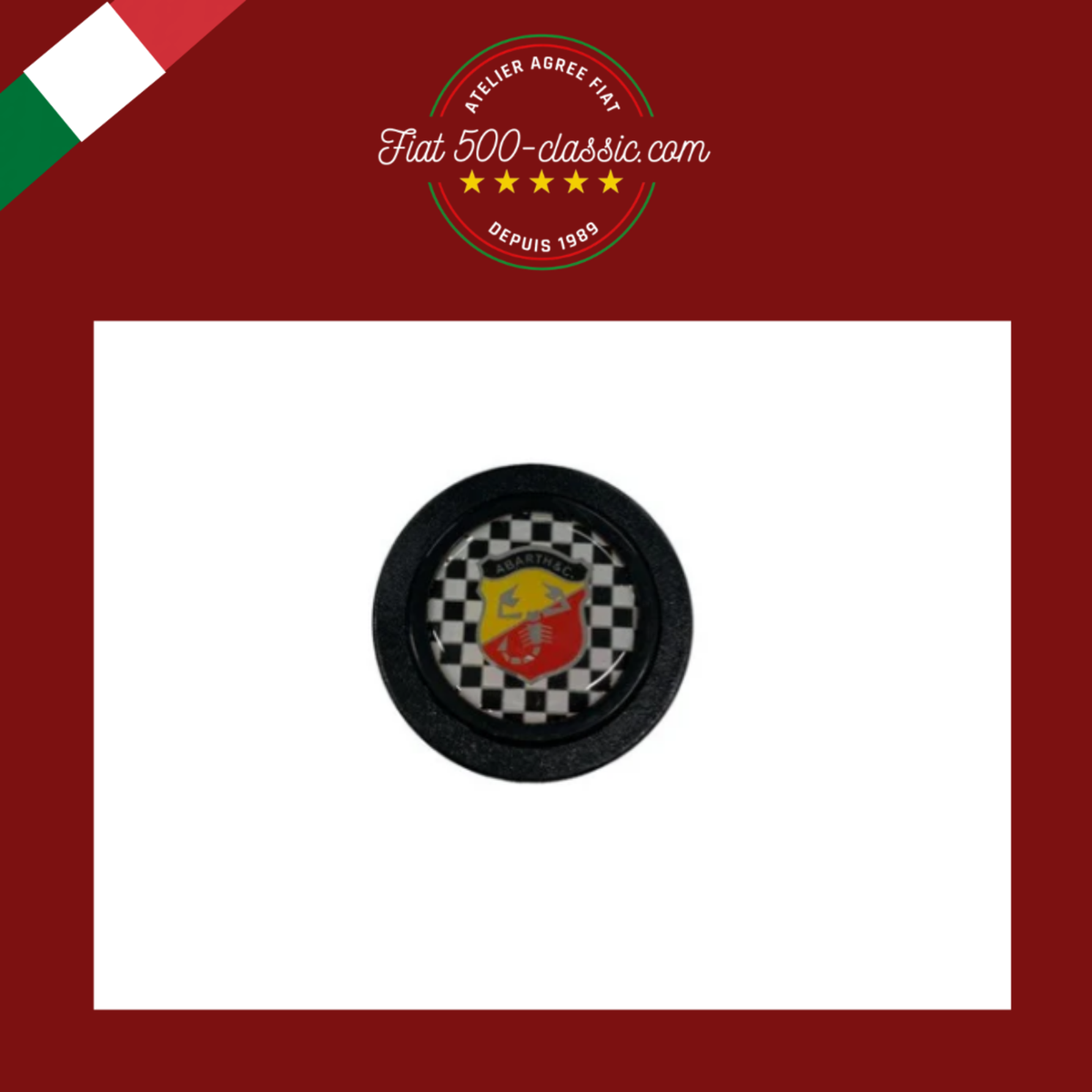 BOUTON-POUSSOIR DE KLAXON ABARTH 500