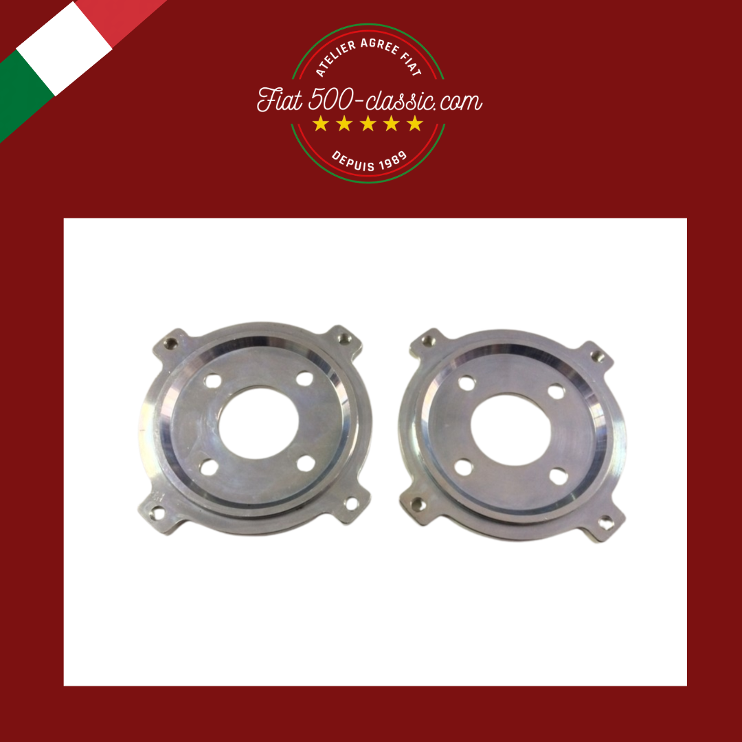 PAIRE BRIDES ROUE EN ACIER POUR FREINS À DISQUE ENTRETOISES 4x98 4x190 FIAT 500
