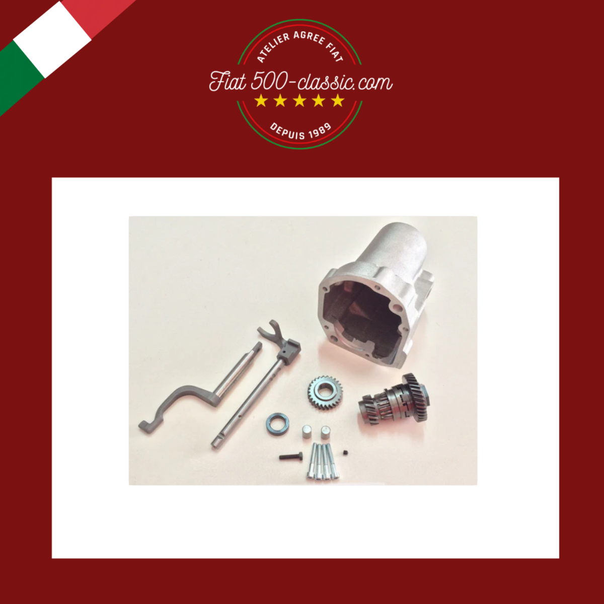 KIT MODIFICATION BOÎTE DE VITESSES CINQUIÈME VITESSE AVEC RAPPORT LONG FIAT 500 - 126