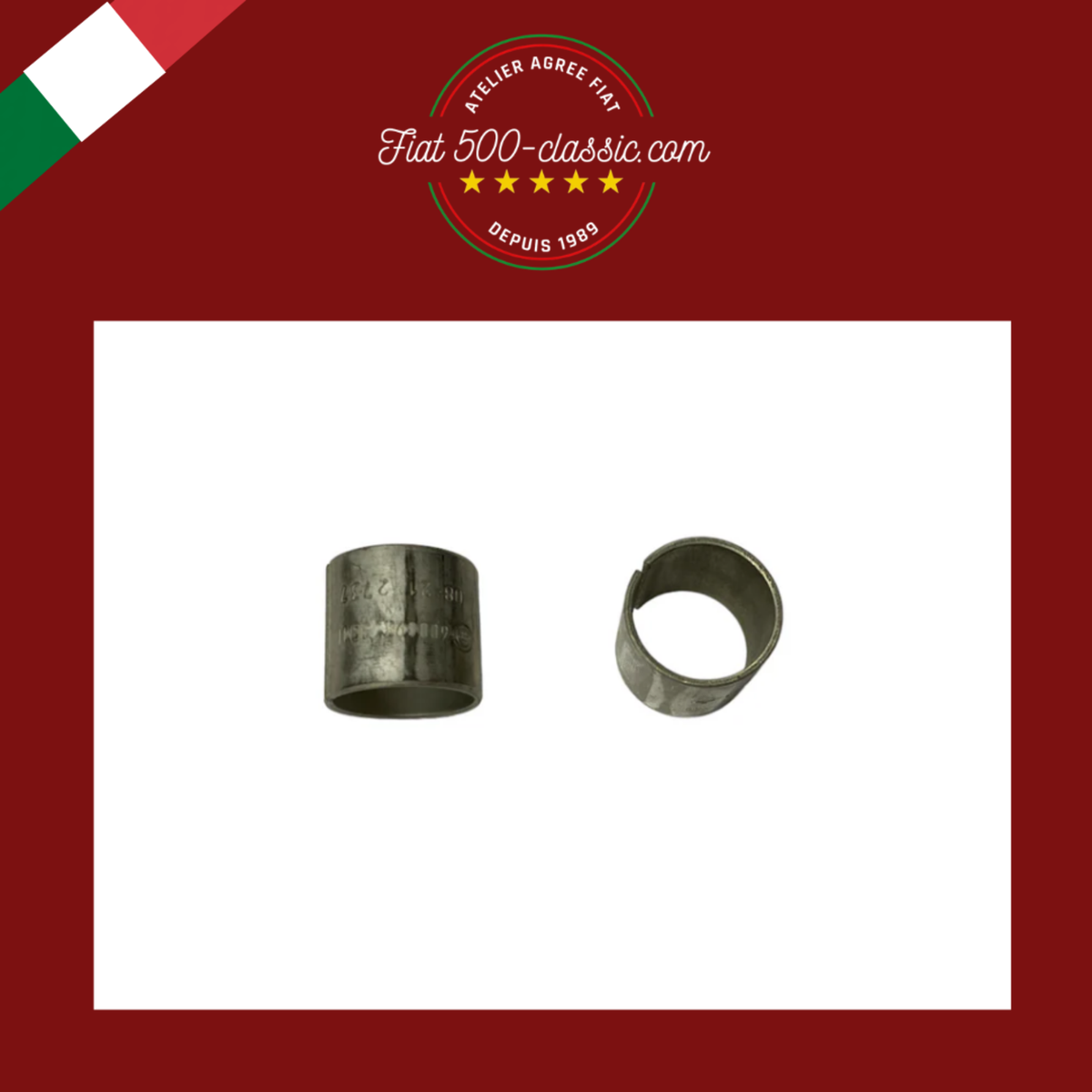 PAIRE DOUILLES STANDARD POUR PIED DE BIELLE FIAT 500 / 126