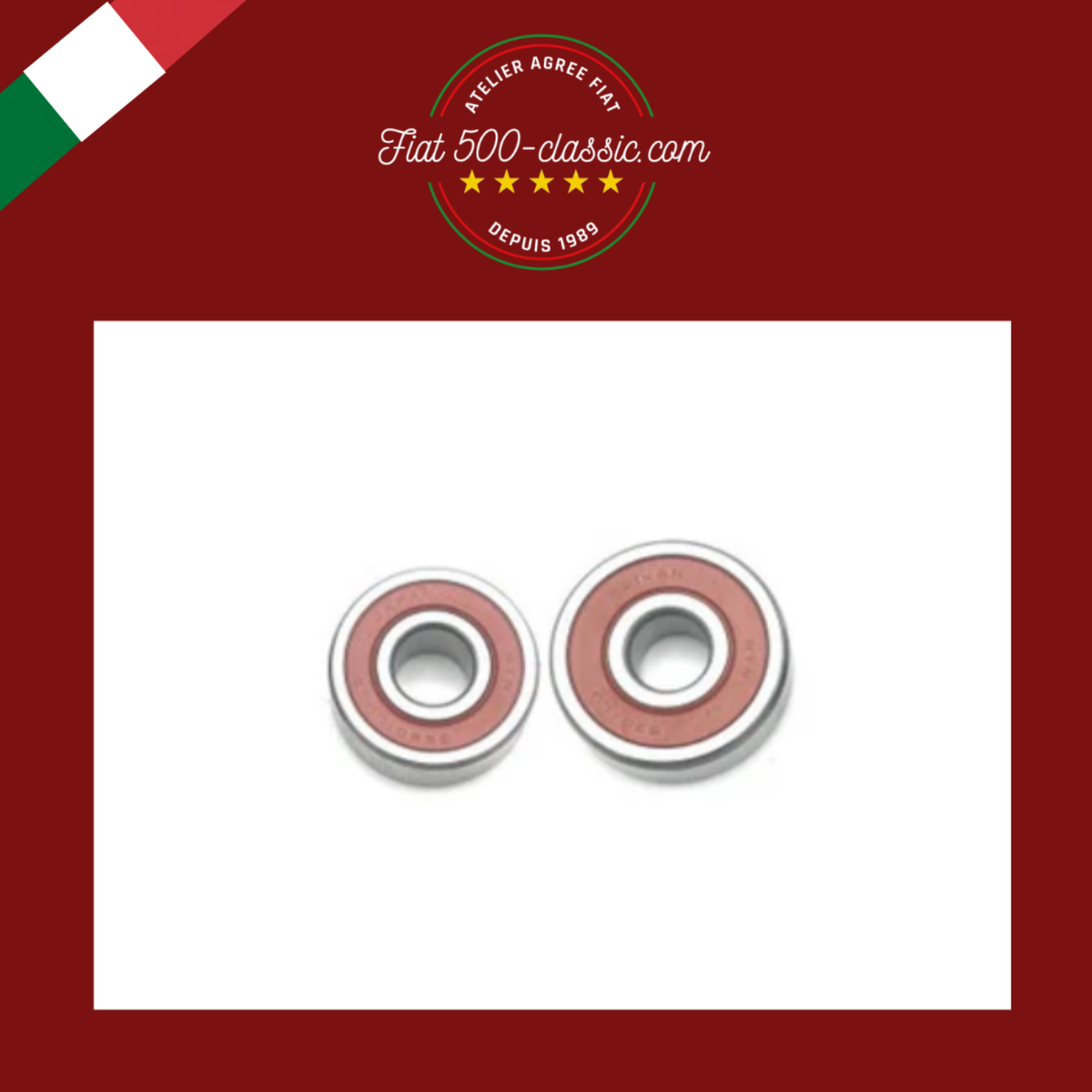 PAIRE ROULEMENTS DYNAMO FIAT 500
