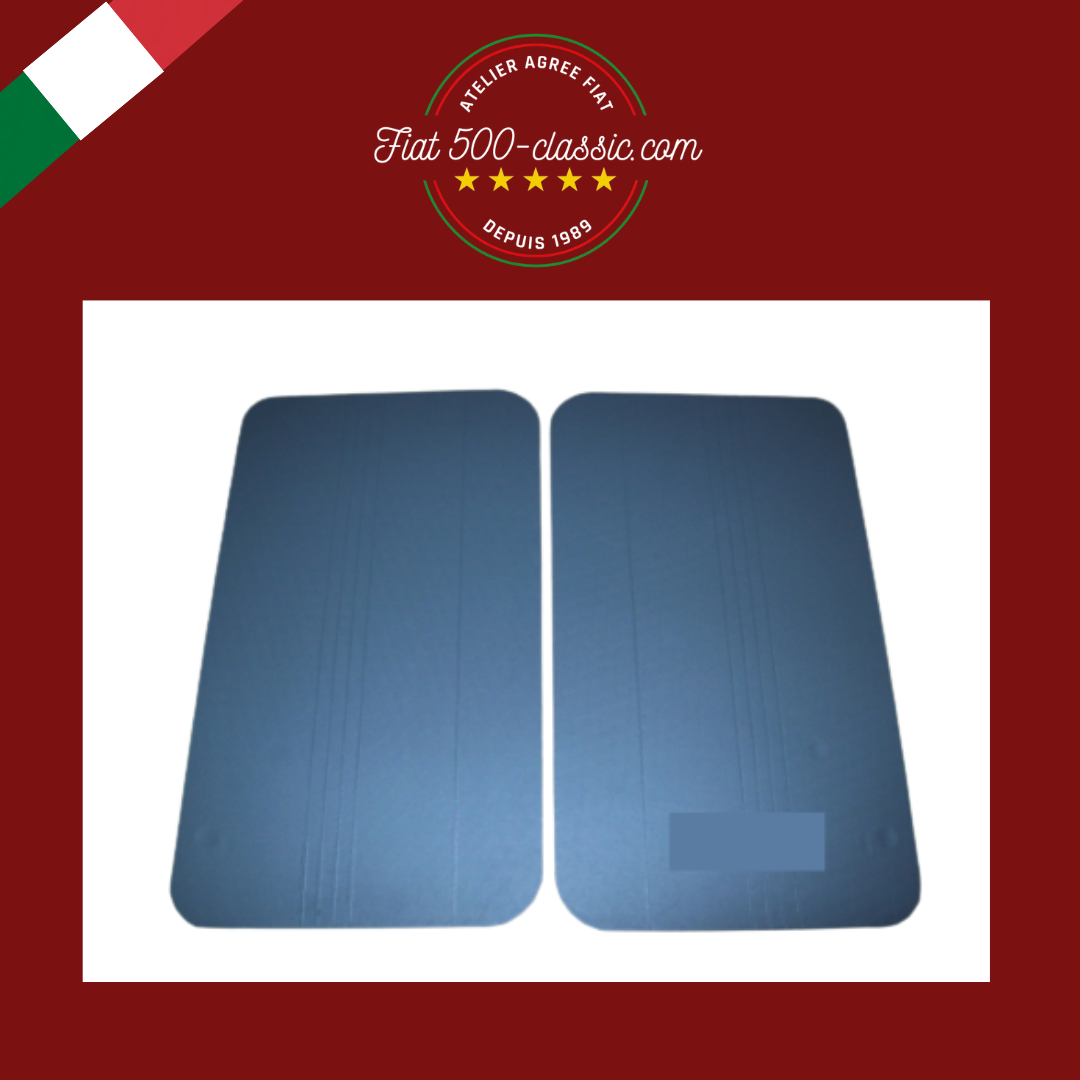 PAIRE PANNEAUX PORTE AVANT FIAT 500 F BLEU AVIATION EN VIPLA