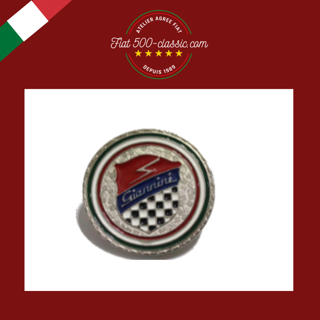 EMBLÈME GIANNINI ÉCUSSON POUR CAPOT MOTEUR Ø 53 MM FIAT 500
