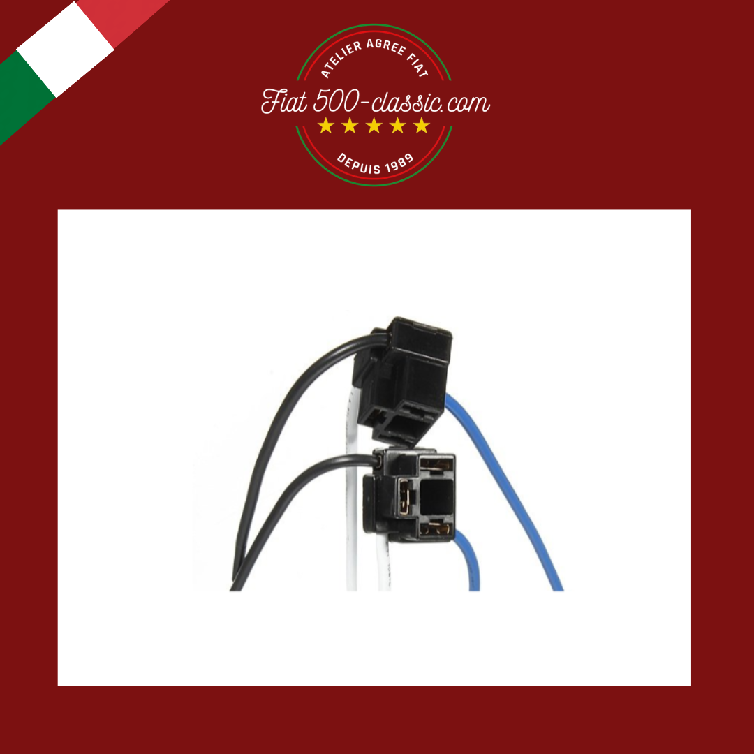 PAIRE CONNECTEURS SUPPORTS AMPOULE FIAT 500