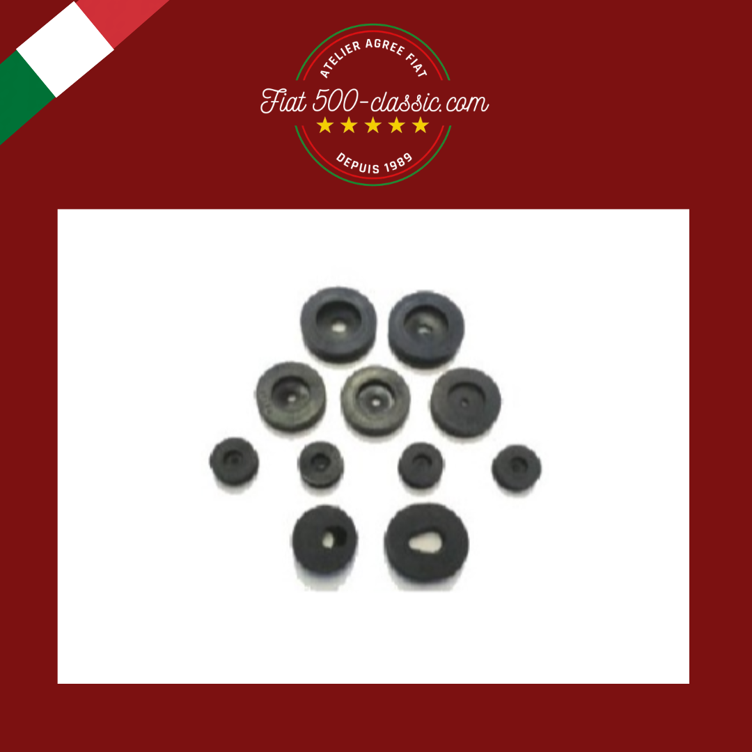 KIT 11 CAOUTCHOUCS PASSE-CÂBLE FIAT 500
