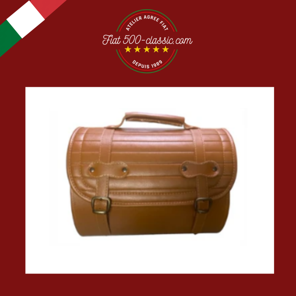 Valise ocre Fiat 500