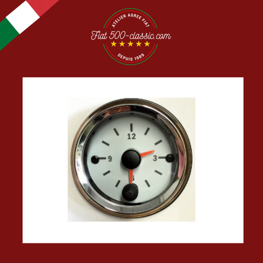 HORLOGE BLANCHE Ø 52 MM FIAT 500