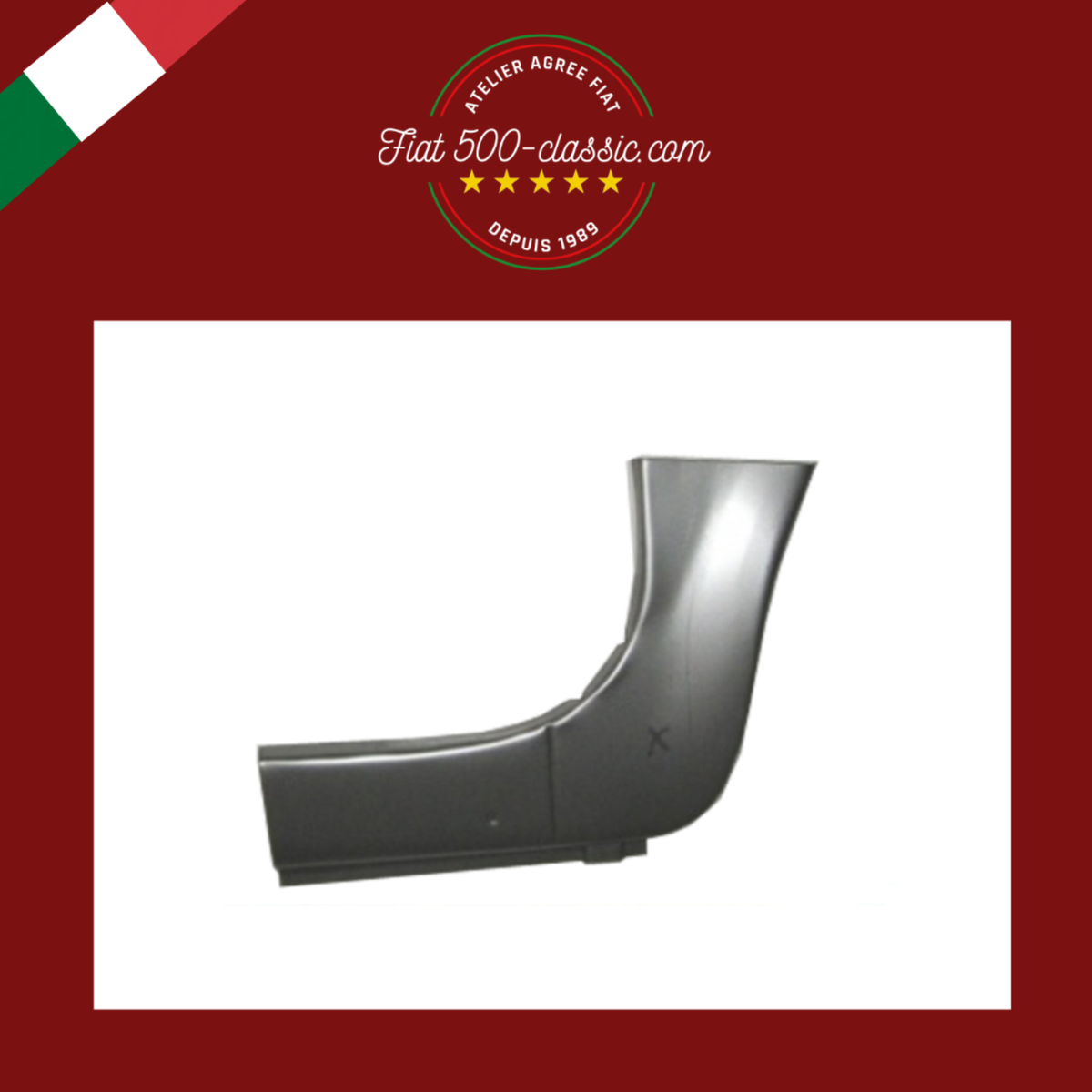 KIT POINTE BAS DE PORTE AILE AVANT DROIT FIAT 500 F L R