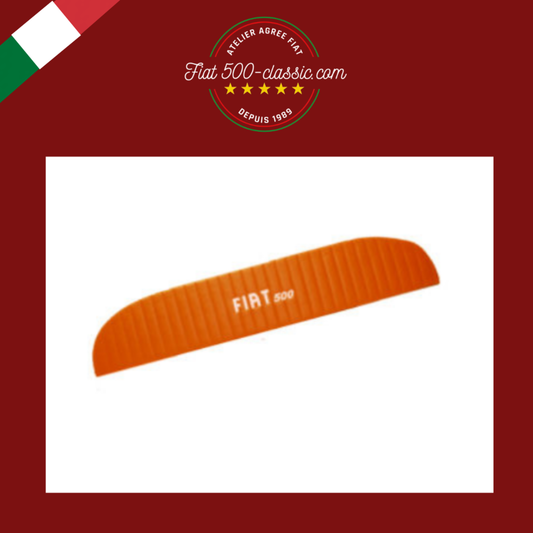 PANNEAU CONSOLE LUNETTE ARRIÈRE OCRE AVEC INSCRIPTION BLANCHE FIAT 500 L