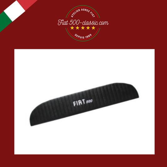 PANNEAU CONSOLE LUNETTE ARRIÈRE NOIR AVEC INSCRIPTION BLANCHE FIAT 500