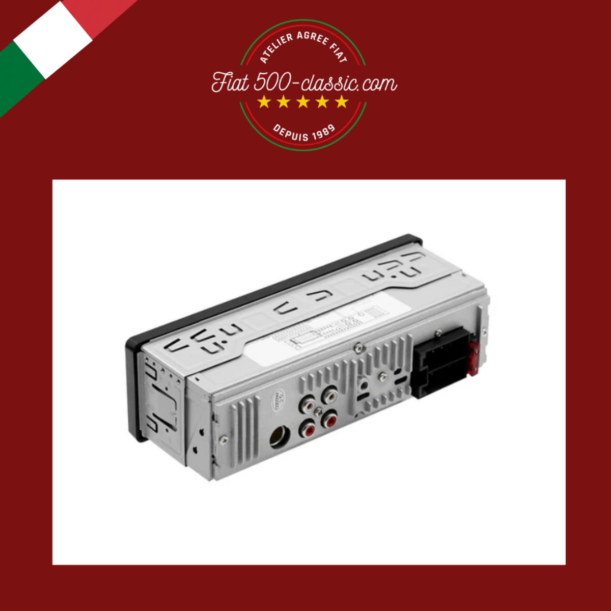 AUTORADIO VINTAGE FIAT 500 126 600 ÉPOQUE USB SD RADIO