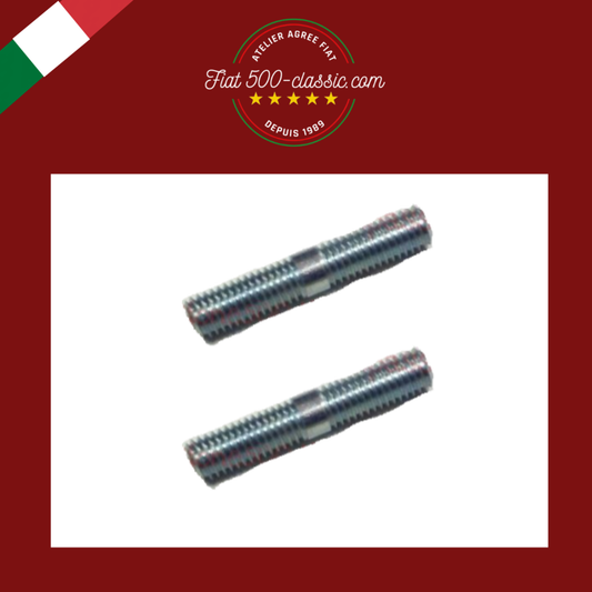 PAIRE GOUJONS FIXATION ÉTRIER DE FIXATION POT D'ÉCHAPPEMENT SUR CARTER MOTEUR FIAT 500 N D F L