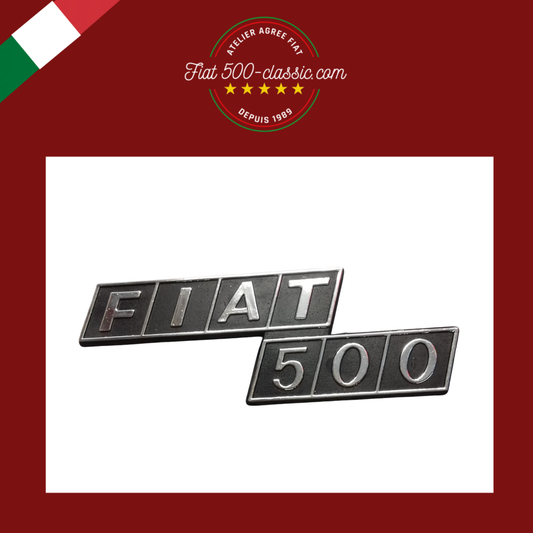 EMBLÈME ARRIÈRE FIAT 500 R EN ZAMAK