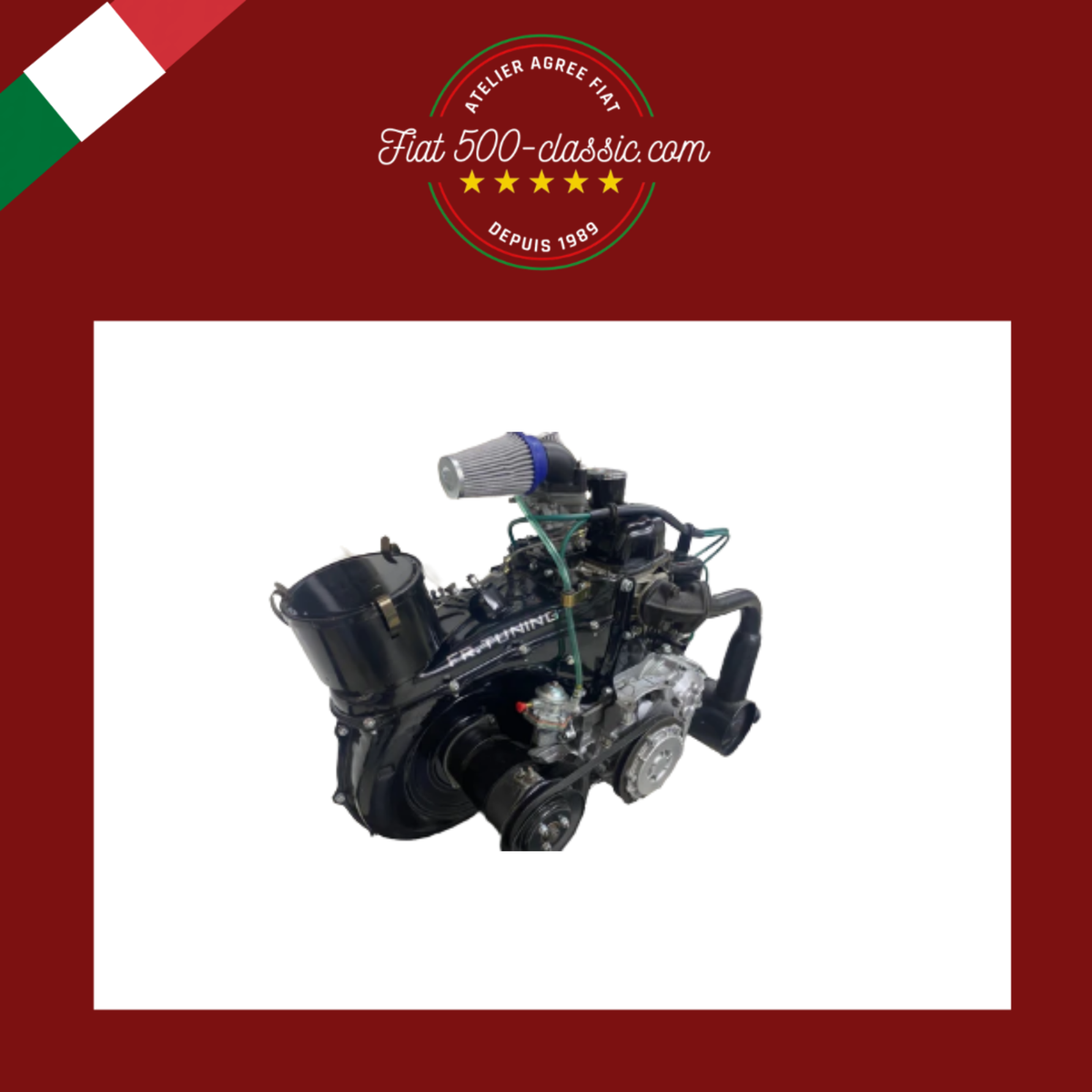 MOTEUR COMPLET PRÉPARÉ ÉLABORÉ 650CC ABARTH POUR FIAT 500 F L R