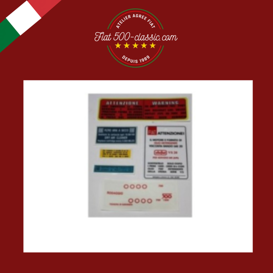 KIT AUTOCOLLANTS COMPLET FIAT 500 F L R