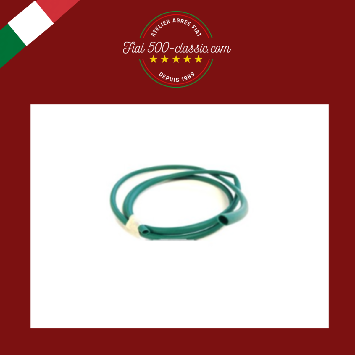 GAINE VERTE POUR CÂBLE FEU LUMIÈRE PLAQUE FIAT 500