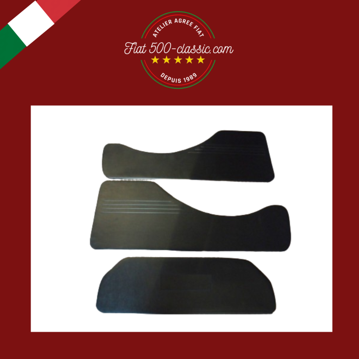 KIT PANNEAUX ARRIÈRE NOIRS FIAT 500 GIARDINIERA