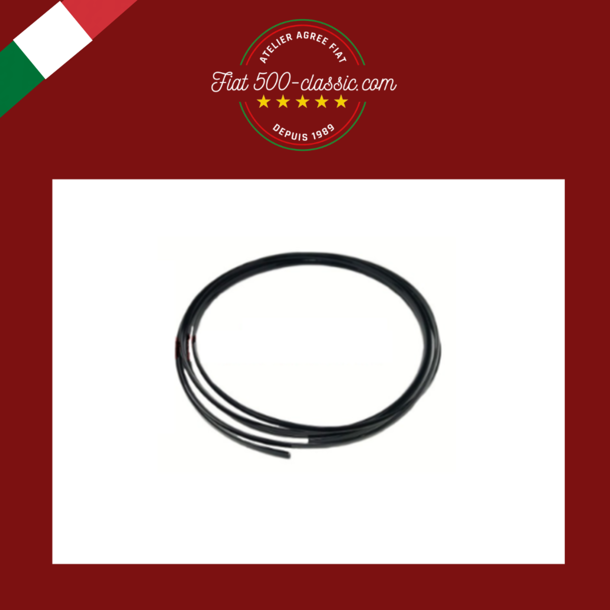 PROFIL GOUTTIÈRE NOIR FIAT 500
