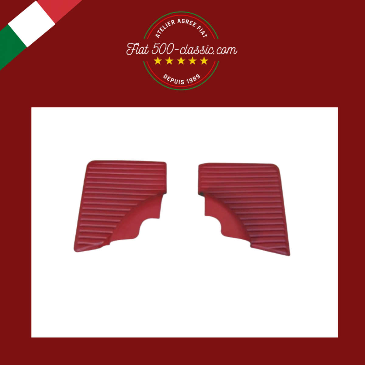 PAIRE PANNEAUX ARRIÈRE FIAT 500 L ROUGES