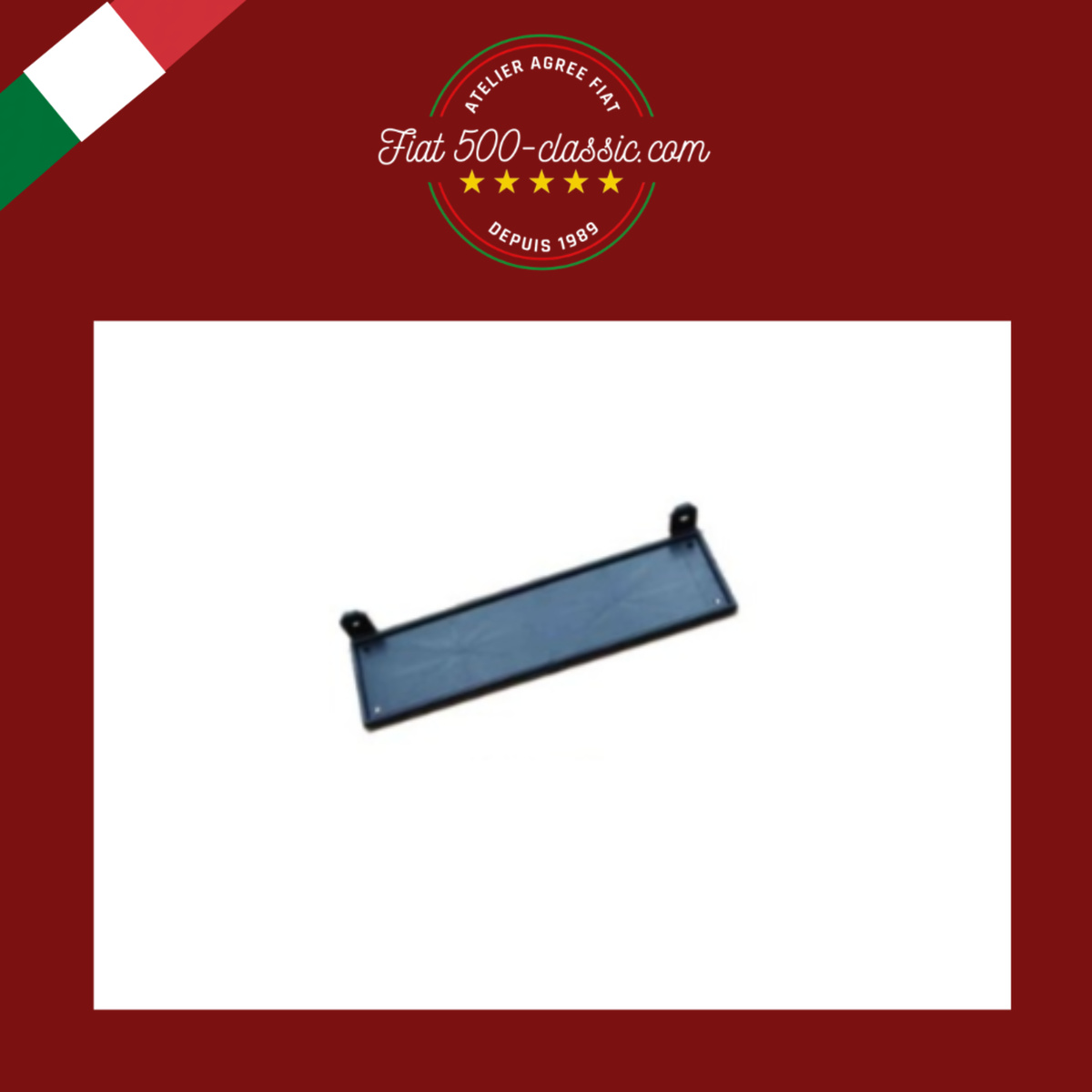 PORTE-PLAQUE AVANT EN PLASTIQUE FIAT 500