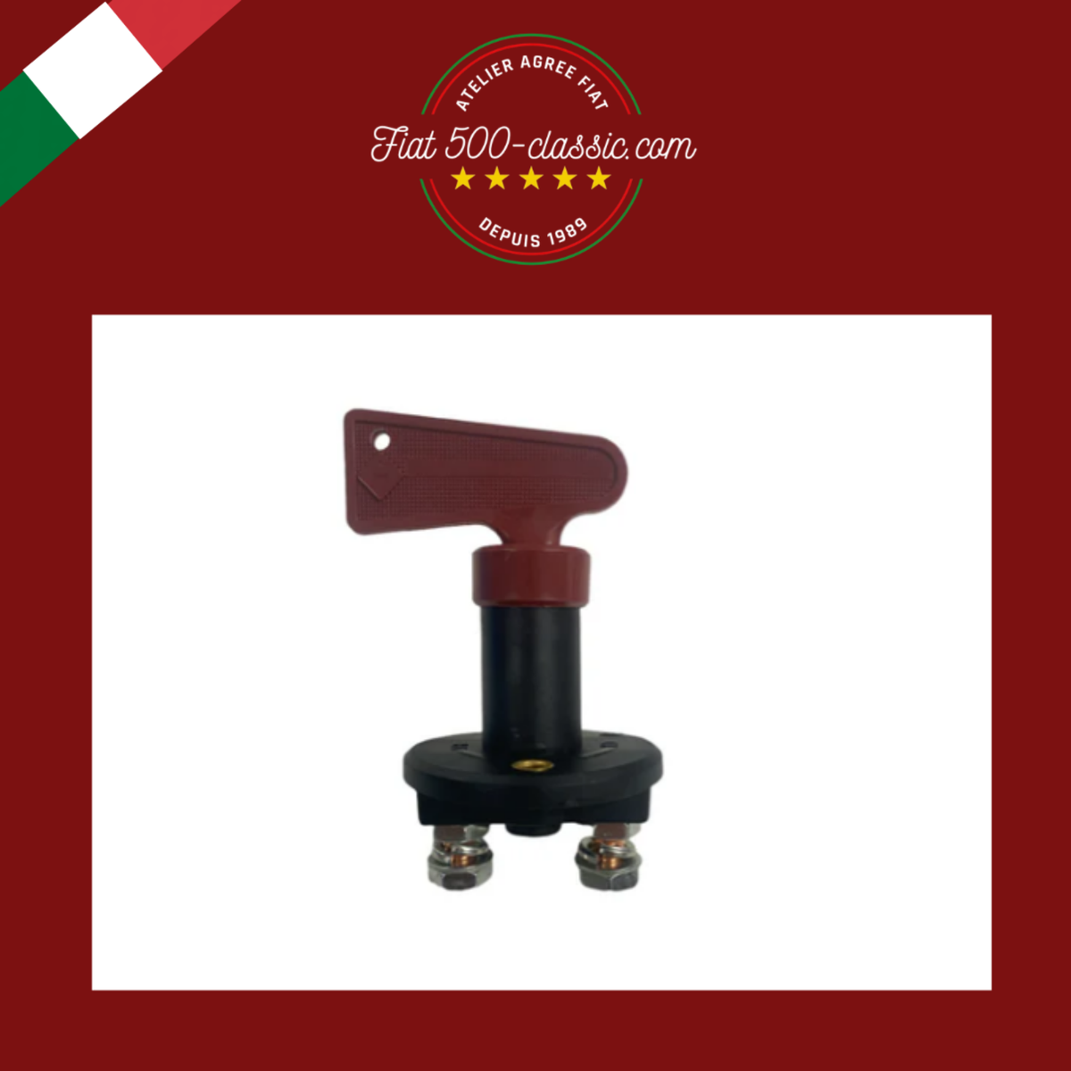 BORNE STACCA BATTERIE  FIAT 500 126