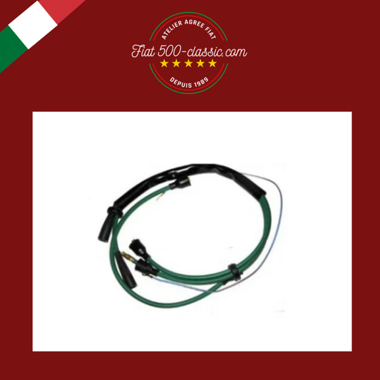 CÂBLES BOUGIE VERTES POUR BOBINE À GAUCHE 7mm FIAT 500 N D F