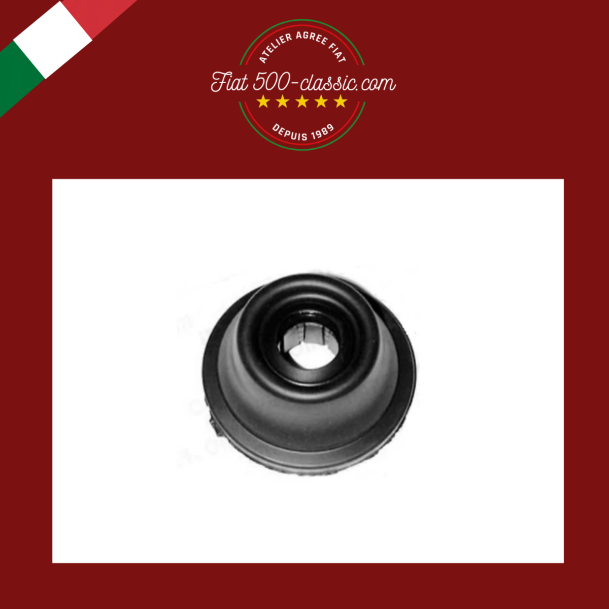 CACHE-POUSSIÈRE DEMI-ARBRE CÔTÉ BOÎTE DE VITESSES AVEC DOUILLE EN PLASTIQUE 17mm FIAT 500 N D
