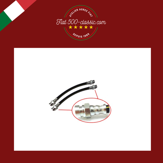 PAIRE TUYAUX FREIN FLEXIBLES ARRIÈRE FIAT 500 N D F