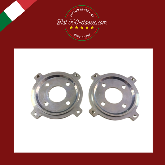 PAIRE BRIDES ROUE EN ACIER POUR FREINS À DISQUE ENTRETOISES 4x98 4x190 FIAT 500