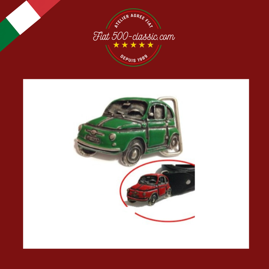 BOUCLE CEINTURE EN FER SATINÉ FIAT 500