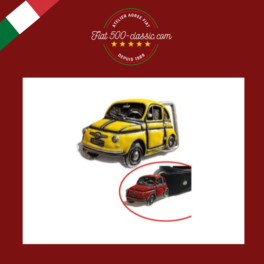 BOUCLE CEINTURE JAUNE FIAT 500