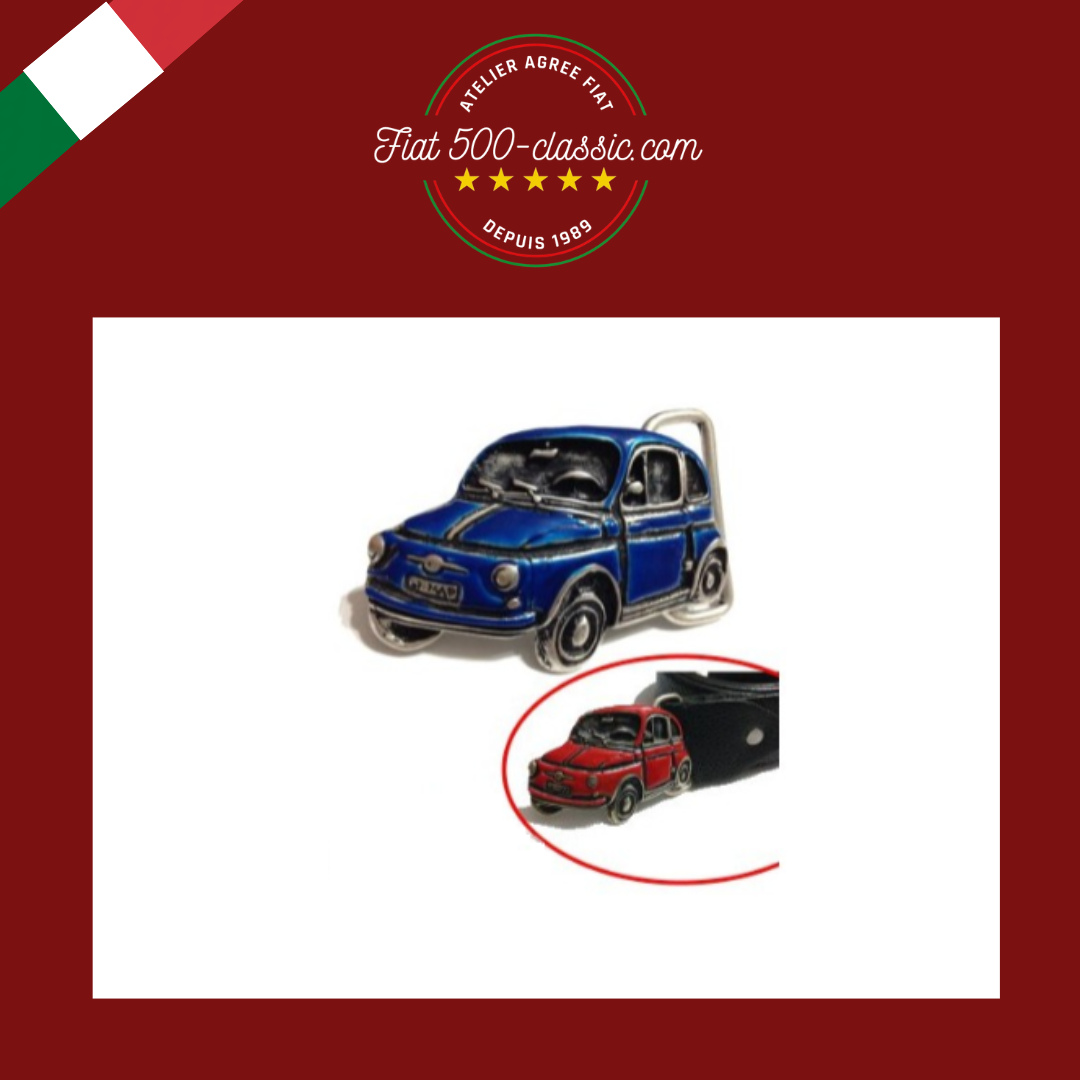 BOUCLE CEINTURE BLEU FIAT 500