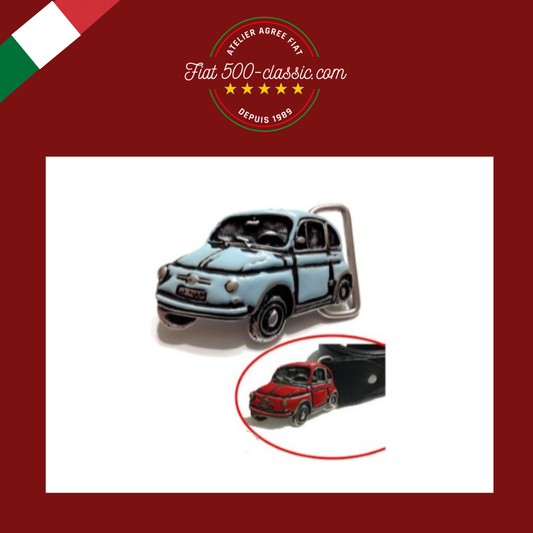 BOUCLE CEINTURE BLEU CLAIR FIAT 500