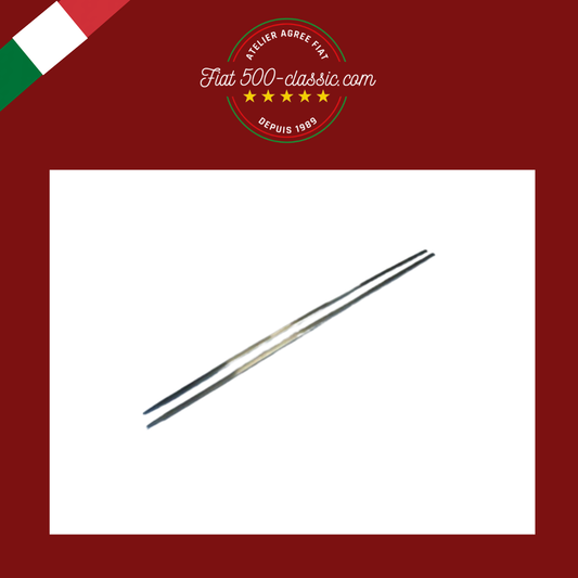 PAIRE MOULURES EN ALUMINIUM DES PORTES FIAT 500 N D GIARDINIERA