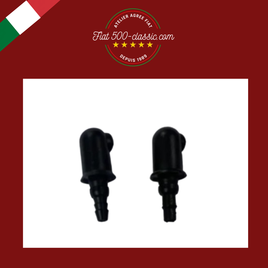 PAIRE GICLEURS NOIRS FIAT 500