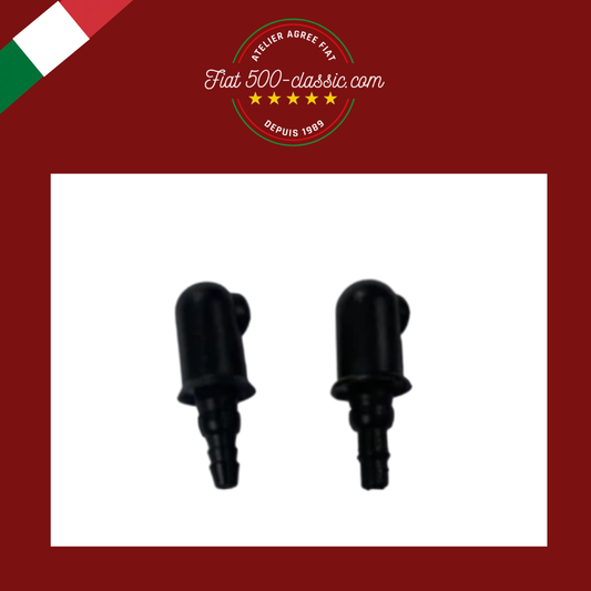 PAIRE GICLEURS NOIRS FIAT 500