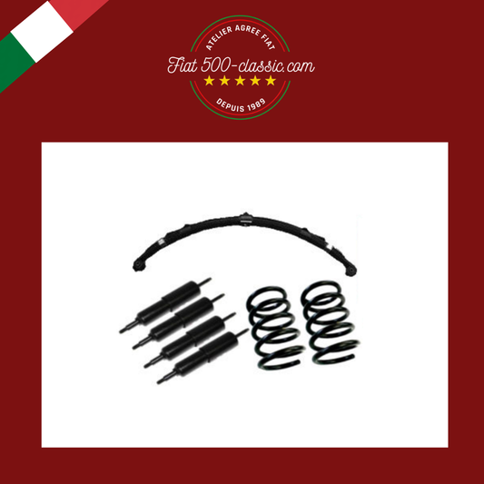 KIT ASSIETTE STANDARD AVEC RESSORTS AMORTISSEURS ET RESSORT À LAMES FIAT 500