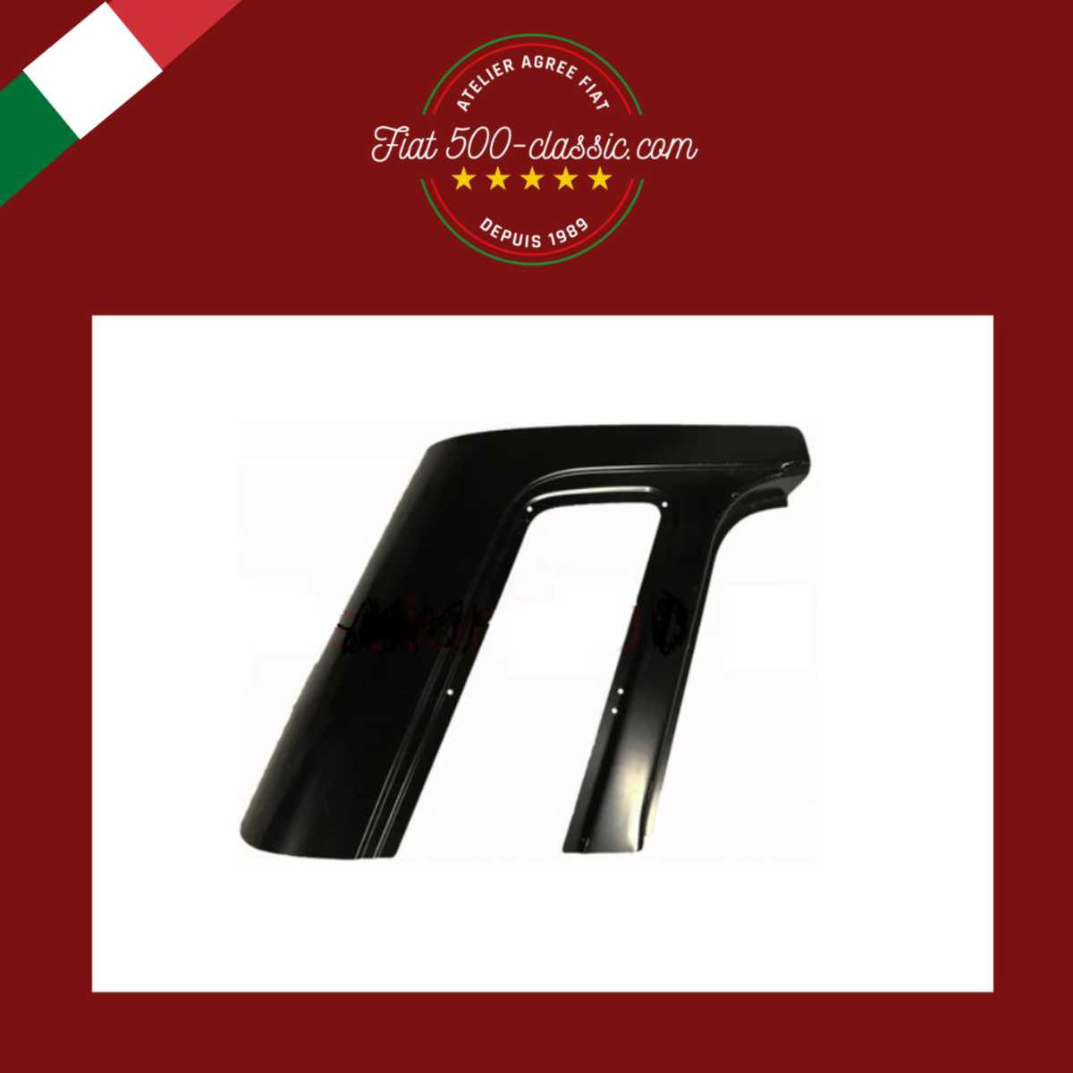 EMPLACEMENT SUPÉRIEUR GRILLE REFROIDISSEMENT SUR AILE ARRIÈRE DROIT FIAT 500 GIARDINIERA