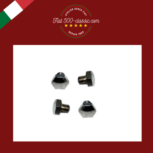 KIT 4 BOULONS FIXATION ENJOLIVEURS ROUE FIAT 500
