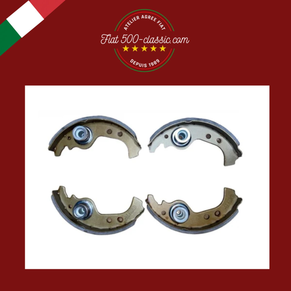 KIT MÂCHOIRES FREIN AVANT POUR FIAT 126