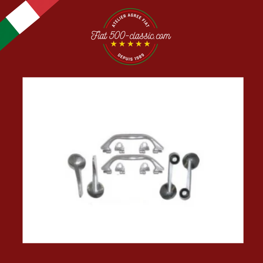 KIT POIGNÉES INTÉRIEURES ALUMINIUM FIAT 500 F