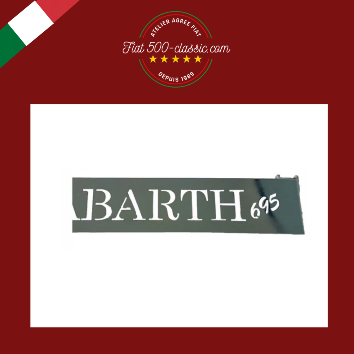 OUVRE-CAPOT LOGO ABARTH 695