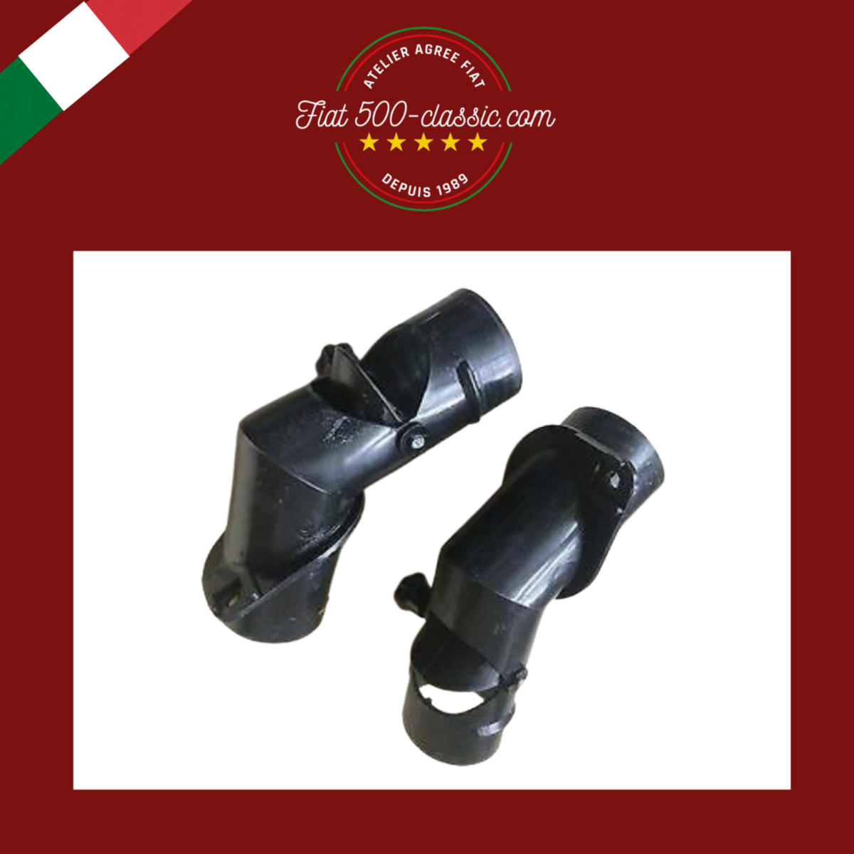 PAIRE BUSES AIR CHAUFFAGE EN PLASTIQUE FIAT 500