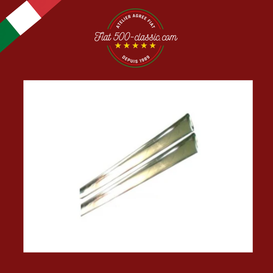 PAIRE MOULURES BAS DE PORTE EN ALUMINIUM FIAT 500 N D F