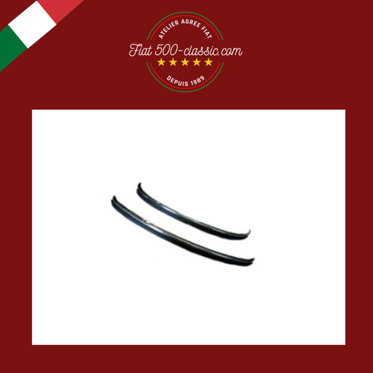 PAIRE PARE-CHOCS AVEC CAOUTCHOUC ET BOULONS FIAT 500