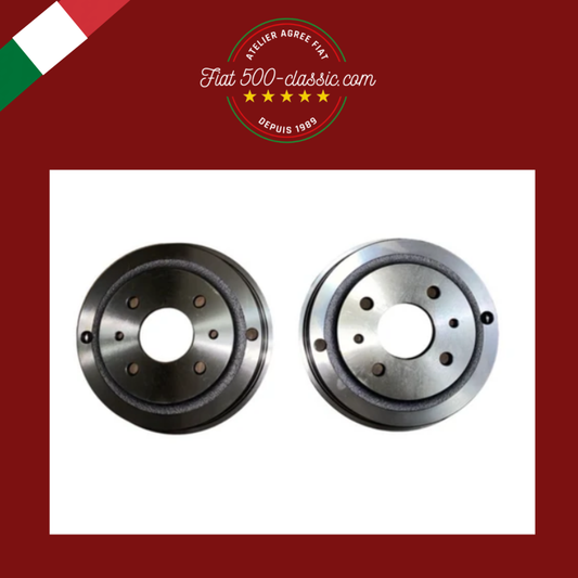 PAIRE TAMBOURS FREIN AVANT FIAT 600