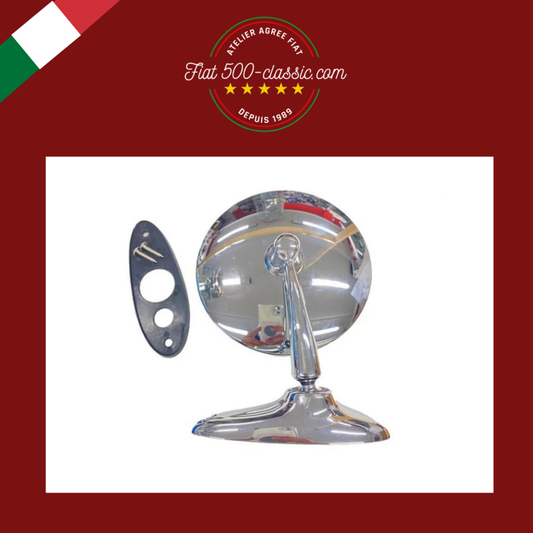 RÉTROVISEUR EXTÉRIEUR ROND PLAT GRANDE VISIBILITÉ À VIS AVEC JOINT 125MM